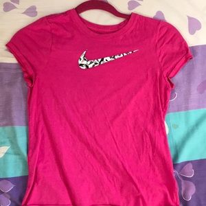 Pink nike shirt